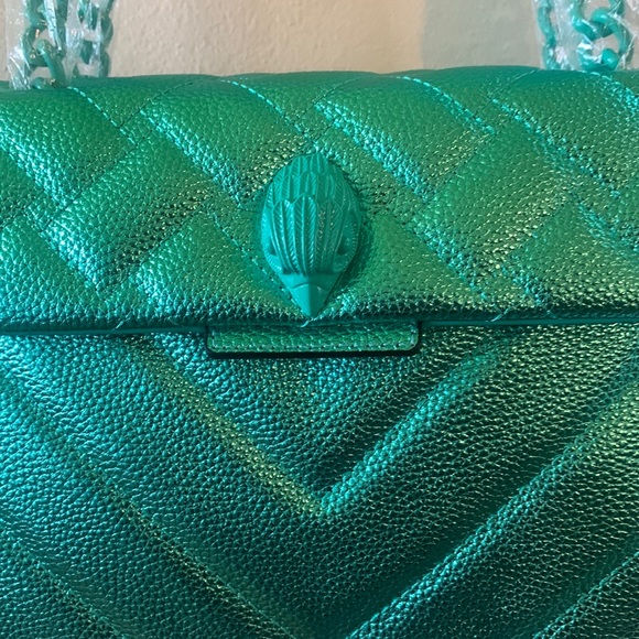 - - Kurt Geiger London Kensington Quilted Leather Shoulder Bag - Picture 10 of 14